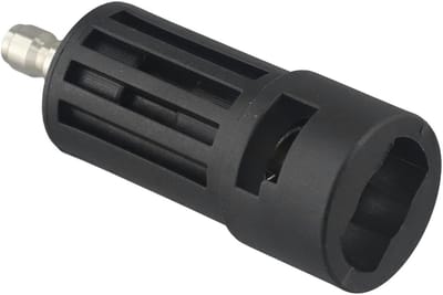 Hogedrukreiniger Adapter - Slang Koppeling - Snel Wisselen - Roestvrij Staal - 10x5x4 cm - Zwart