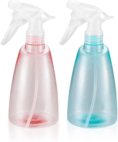2 stuks Spuitflessen 500 ml, Water Spuitfles Planten, Kunststof Verstuiver Spuitflessen, Mister Verstuiver voor Huisreiniging, Tuin, Kapper, Planten, Bloemen - Roze/Groen