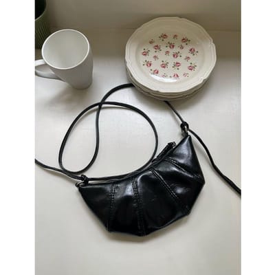 Koreaanse Niche Originele Croissant Dames Tas Zomer Veelzijdig Eenvoudige Dumpling Tas Modieuze Schoudertas Crossbody Tas gray