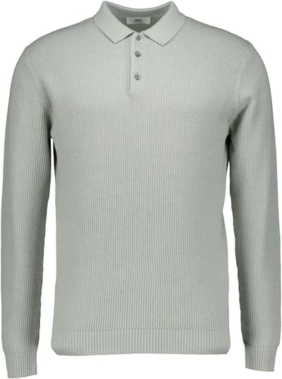 Gentiluomo - Shirt Lichtgroen Gentiluomo Polo 3 Buttons Ls Polos Lichtgroen K4166-274