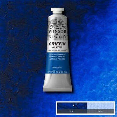 Winsor & Newton Griffin Alkyd Olieverf 37ML French Ultramarine 263