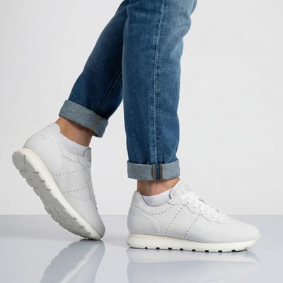 SUN68 Tom Rauwe Rand Suède - Heren Sneakers Schoenen Grijs-Wit Z36103-01 ORIGINEEL EU 43 white