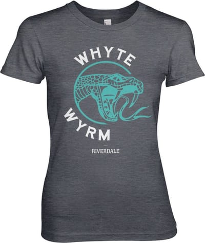 Riverdale Whyte Wyrm Girly Tee dames-T-shirt Dark-Heather
