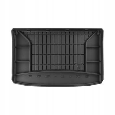 FROGUM PROLINE 3D Set - Rubberen Automatten + Kofferbakmat - Geschikt voor FORD EcoSport II (2017-2022) - Hoge laadvloer - Zwart