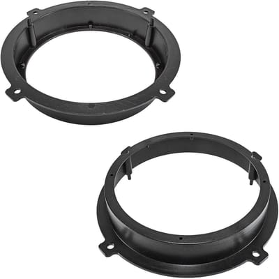 tomzz Audio 2819-001 Luidsprekerringen, adapterhouders, compatibel met Hyundai Tucson Santa Fe iX35 i20 i30 Kia Sportage deur voor en achter voor 165 mm DIN luidsprekers