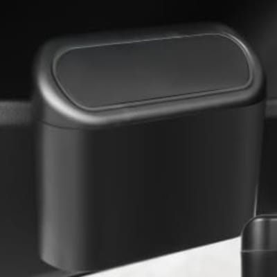 Famanu – Auto vuilnisemmer set van 2 met vuilniszakken, compacte hangende afvalbakken