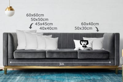 Sierkussens - Kussentjes Woonkamer - 50x30 cm - Vrouw - Lolly - Zwart - Wit