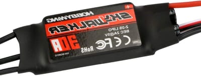 Elektronische Snelheidsregelaar - ESC Motor Controller - Vliegtuig Modelbesturing - Oververhitting Bescherming - 30A - Zwart
