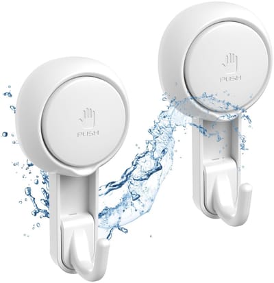 Cosensi - Zuignap Haak Set - Sterke Zuignappen - Eenvoudig te installeren zonder boren - Perfect voor badkamer en keuken - Herbruikbare haak - Tot ...