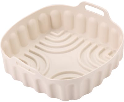 Siliconen Pads-Air Fryers Pad- Koken Non-Stick Friteuses Pot Liner Lade Keukenbenodigdheden -Beige