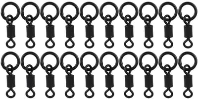 Dailygoods- Connector 20 Stuks - Swivel Quick Change - Figuur Acht Ring - Roestvrij Staal - 16x5,7x2,5 mm - Duurzaam en Corrosiebestendig - Visconnector