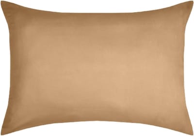 Famanu - Kussensloop – afmetingen 50 x 70 cm – 100% katoen, gecertificeerd volgens öko-tex – uitstekende kwaliteit – kleur curry – model eden – beddengoed voor thuis – zacht en comfortabel