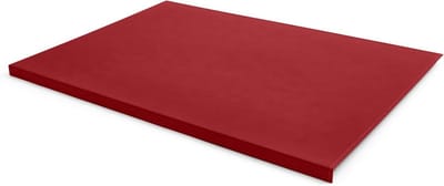 Bureauonderlegger Leer - Bureau mat - Kantoor Werkplek - Gemaakt in Italië - 70 x 50 cm - Rood