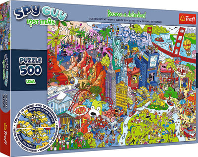 Trefl Spy Guy Lost Items USA Legpuzzel - 500 stukjes - Vanaf 10 jaar