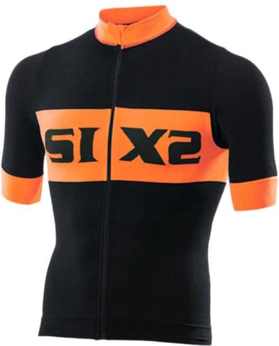 Sixs Luxury Korte Mouw Wielertrui Zwart L Man