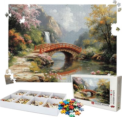 Puzzel 5000 Stukjes - Legpuzzel Volwassenen - Ontspannen Tijdverdrijf - Houtmateriaal Perfecte Vertanding - 156x105cm - Landschap