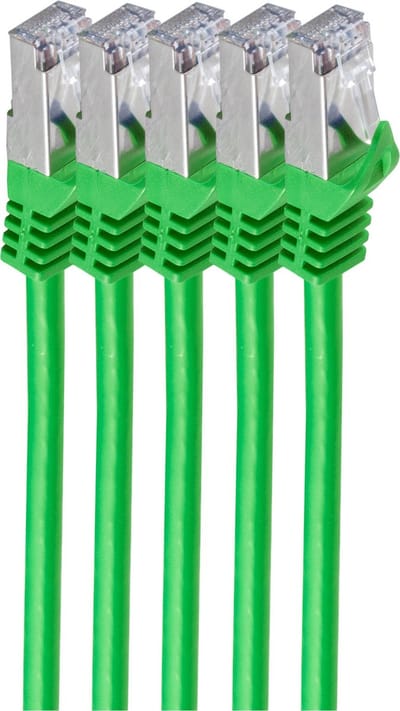 shiverpeaks BS75511-0.25G-SET5 netwerkkabel Groen 0,25 m Cat7 S/FTP (S-STP)