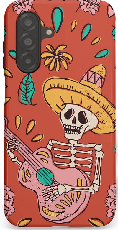 Casetastic hoesje geschikt voor Samsung Galaxy A26 - Dubbellaagse bescherming - Muziekbot - Fashion Case - Terracotta Taupe