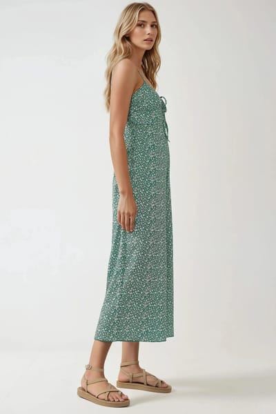 Wijde Been Bloemen Gebreide Jumpsuit met V-Hals