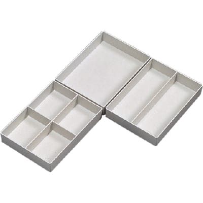 Inzetbak Djois halfhoog 30x122x168mm 1-vaks grijs
