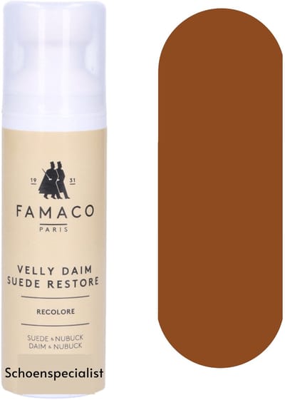 Famaco Velly Daim Flacon - Suede depper - 331 Light Brown / Marron Clair - 75ml