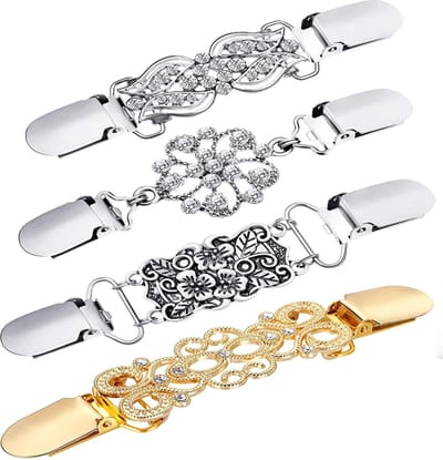 Vestsluiting -4 pack - it's beautifull -4 Vestsluiting - 4 designs - vestclip dames -sjaalspeld - vestclip - true diamonds - vestsluiting vestclip -vestsluiting dames - vestspeld - vestklem
