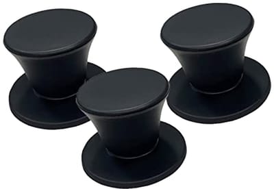 Set van 3 Universele Vervangende Pan Deksels met Hittebestendige Handgreep