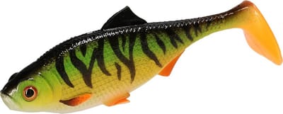 Mikado Kunstaas Roach 15cm Natural Perch – 2 stuks – Softbait Shad voor Snoek & Grote Roofvis – Realistische Lure