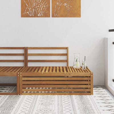 vidaXL - Buitenhoekbank - Naturel - 115 - x - 83 - x - 73 - cm - Massief - Acacia - Hout