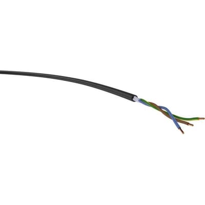 VER H07RN-F 3G 2,5 Ri. 50 Krachtoverbrenging H07RN-F 3 G 2.50 mm² Zwart 50 m