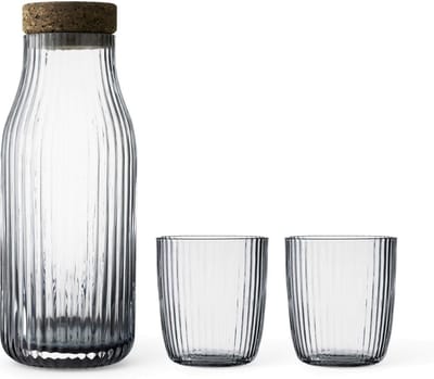 Viva - Christian Waterkaraf Set van 3 Stuks - Glas - Transparant