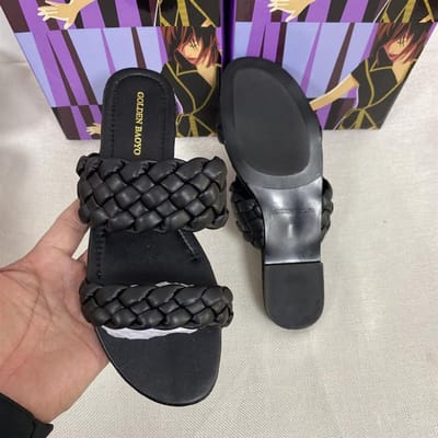 Dames Strand Slippers Schoenen Zomer Vrouwen Sandalen Grote Maat Merk Design Weven Flats Casual Sandaal Dames Mode Buitenschoenen 37