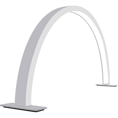 Lampe de bureau LED en forme de demi-lune, 56cm/22 pouces, 36W, CRI supérieur à 95, température de couleur 2700K-5600K EU Plug blanc