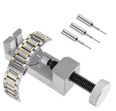 Actie4you® - Horlogeband Inkorter - Staal - Horloge Gereedschap - Horloge Pin Verwijderraar - Inclusief 3 Pinnen - Zilver