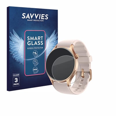 3 Stuks Savvies Screenprotector - geschikt voor aeac AR01 1.32" - beschermfolie glas transparant