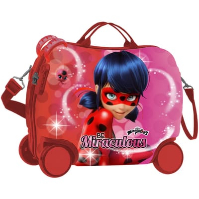 Miraculous Reiskoffer Lady Bug - 40 x 32 x 20 cm - Rood