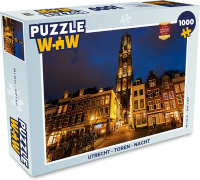 Puzzel Utrecht - Toren - Nacht - Legpuzzel - Puzzel 1000 stukjes volwassenen