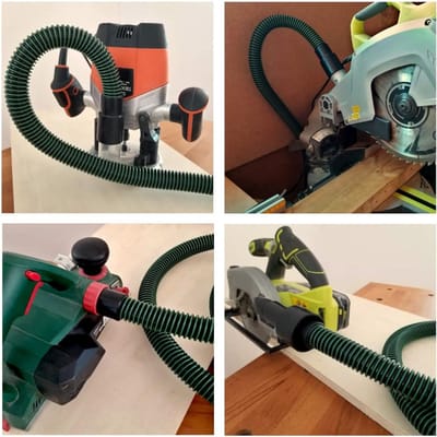 Afzuigslang voor elektrisch gereedschap 3 meter | 25mm buitendiameter