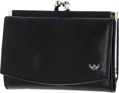 Golden Head Leren portemonnee Colorado RFID Protect Bügelbörse 2255 Schwarz zwart