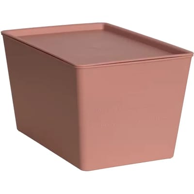 Grooming Deluxe - Paardenvoer box met deksel oude roos 3,5l
