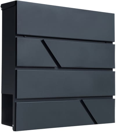 SEVERNO Home&Office OSLO - Brievenbus - Antraciet - Staal - 37 cm