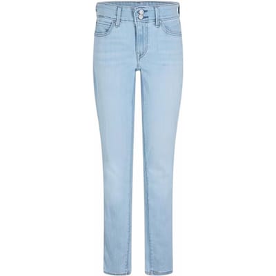 Levis Dames/Dames 711 Dubbele Knoop Skinny Jeans (Azuurblauw)