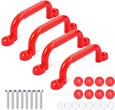 Klimgrepen - set van 4 - tot 100 kg per greep - rood