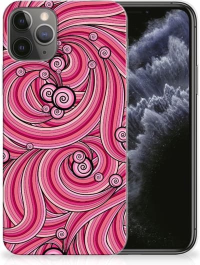 Apple iPhone 11 Pro Hoesje maken Swirl Pink