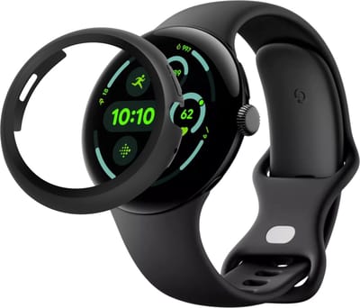Hoesje voor Google Pixel Watch 3 (47mm) - Harde beschermhoes transparant scherm gehard glas