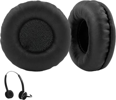 SnelShoppen - Oorkussens voor Jabra PRO 9470, 9465, 9460, 9450, 935, 930, 920 - Zwart - 2 Pack - Memory Foam voor Comfortabel Luisteren