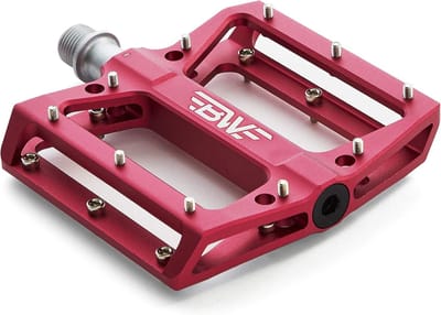 Fiets Pedalen - Platte Pedalen - Mountainbiken - Lichtgewicht Aluminium - 11.3 x 10.5 cm - Rood