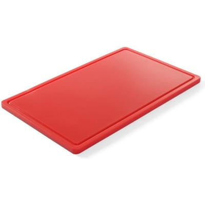 HENDI Snijplank HACCP – Gastronorm 1/1 – Rood – 530x325 mm – HDPE – Dubbelzijdig