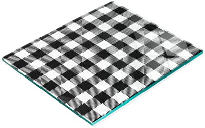 Multifunctionele decoratieve snijplank voor de keuken, gemaakt van gehard glasgaas, 60x52 cm