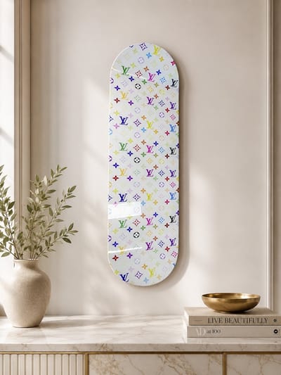 LV Skateboard wanddecoratie 24x75cm